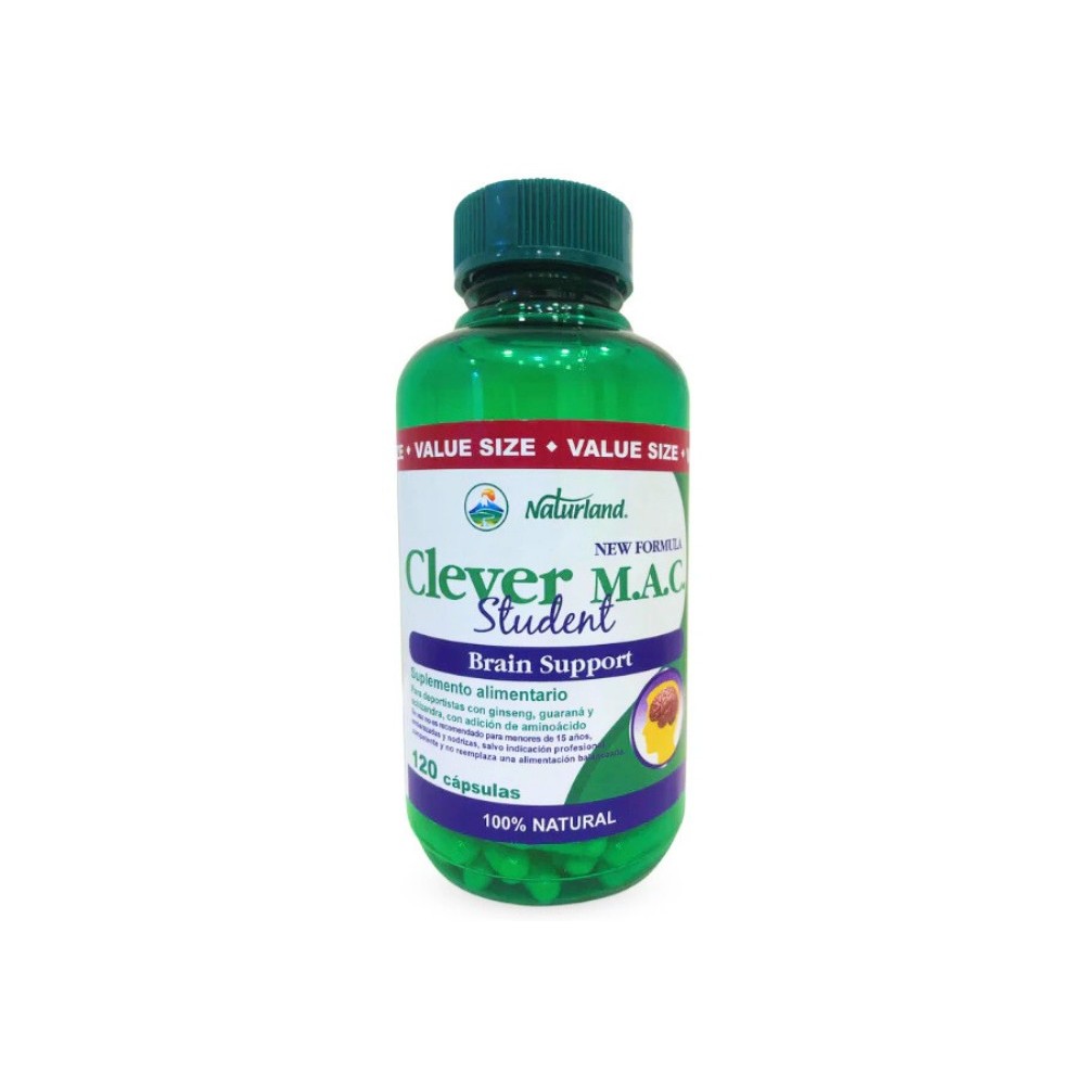 Clever M.A.C. Student 120 Cápsulas Value Size Naturland