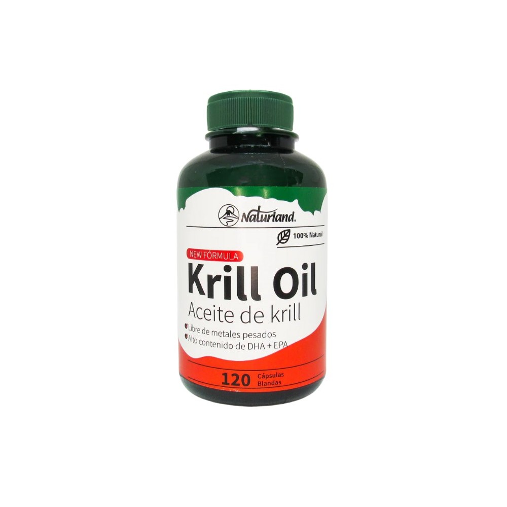 Krill Oil Aceite de Krill Alto en EPA/DHA Naturland 120 Cápsulas Blandas