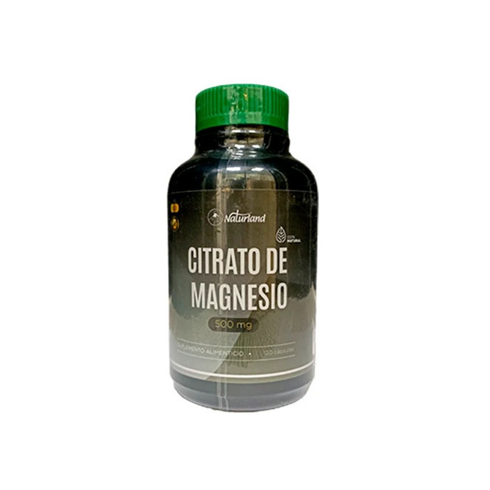 Citrato De Magnesio 500Mg 120 Cápsulas Naturland